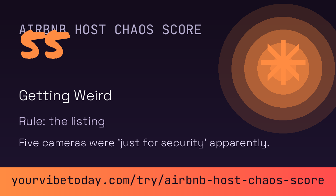 Airbnb Host Chaos Score card preview