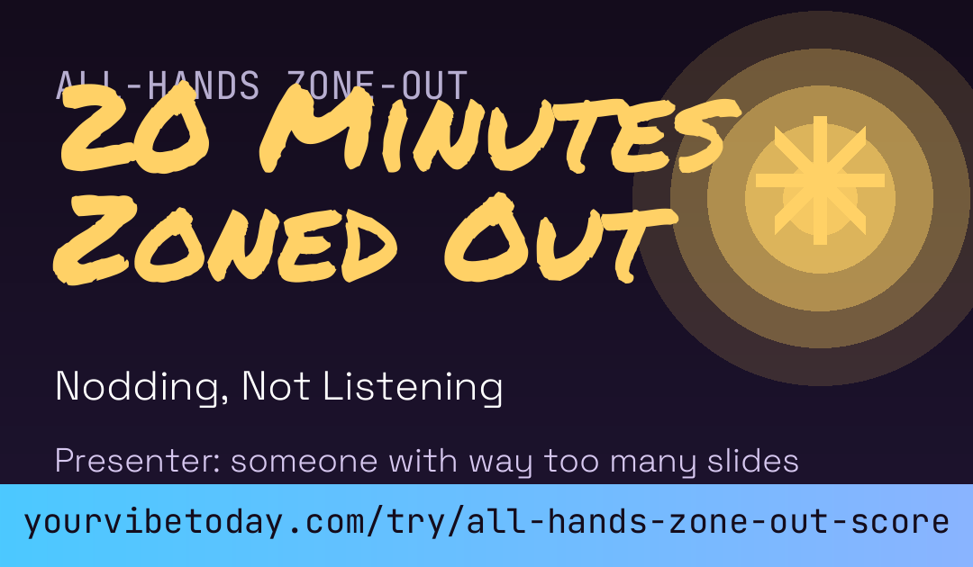 All-Hands Zone-Out Score card preview