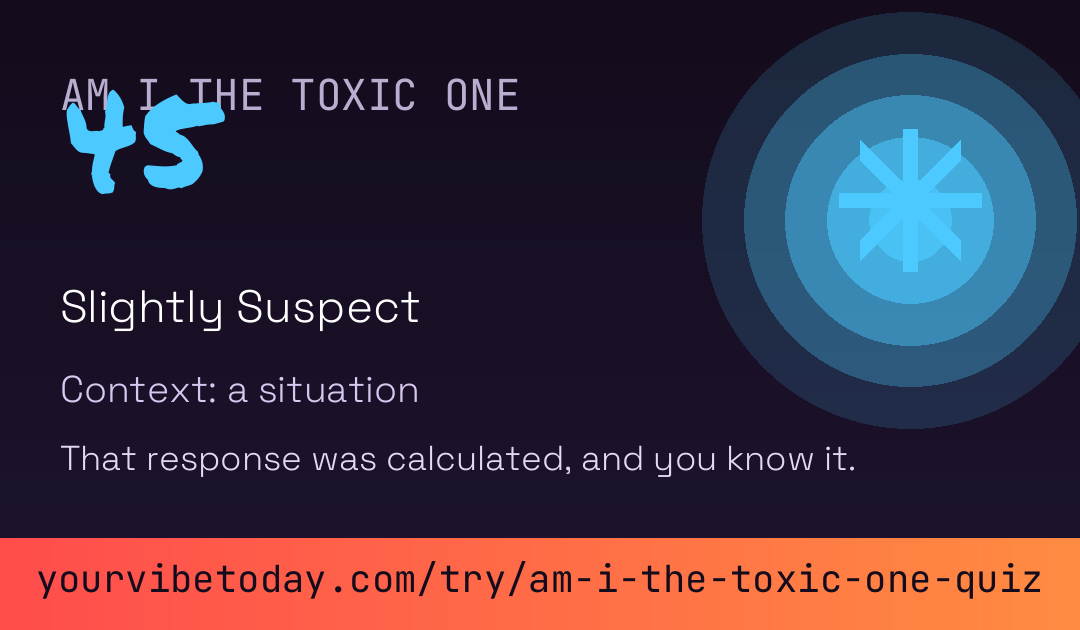 Am I the Toxic One Quiz card preview