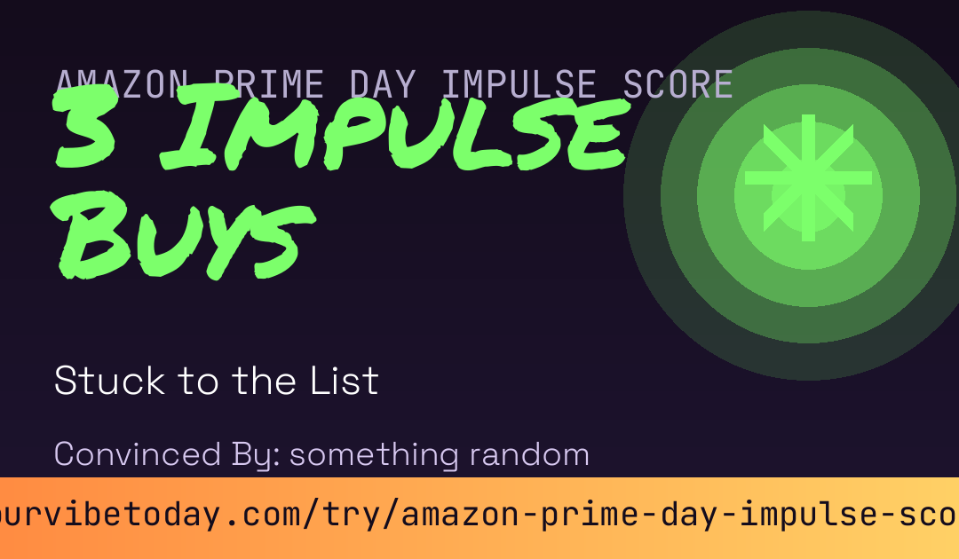 Amazon Prime Day Impulse Score card preview