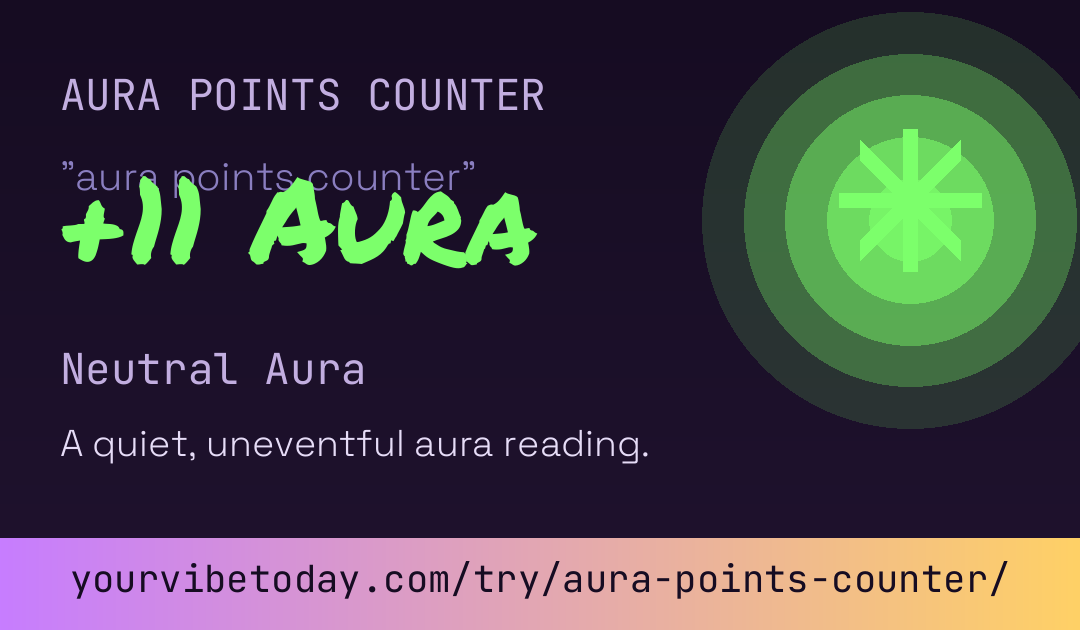 Aura score card