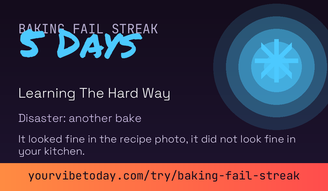 Baking Fail Streak card preview
