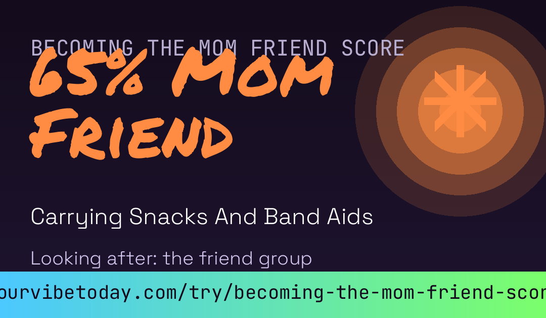 Becoming The Mom Friend Score card preview