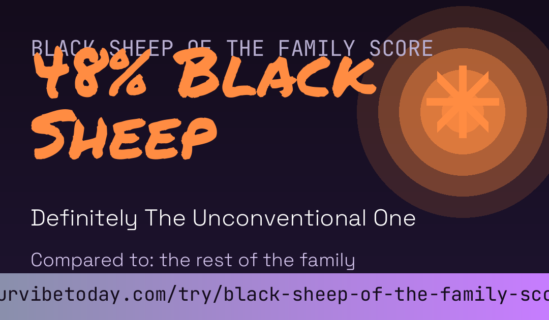 Black Sheep Of The Family Score card