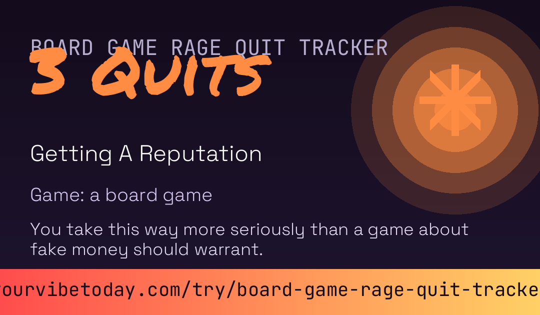 Board Game Rage Quit Tracker card preview