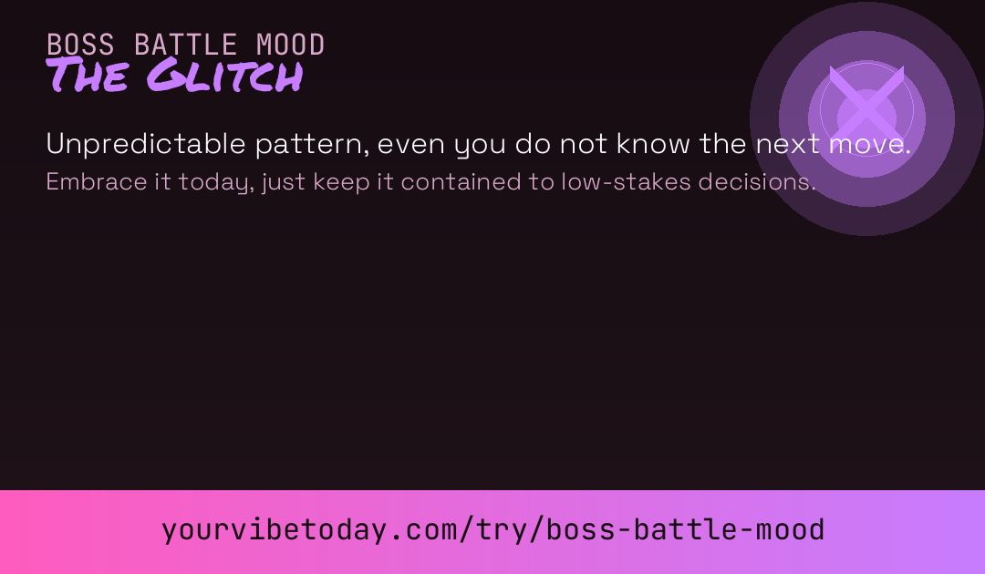 Boss battle mood card