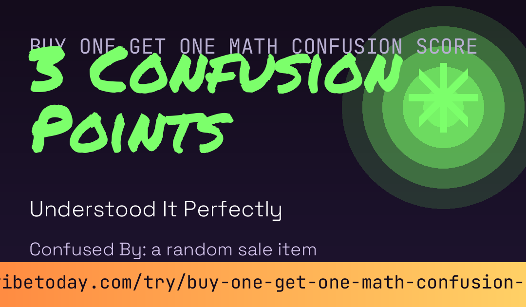 Buy One Get One Math Confusion Score card preview