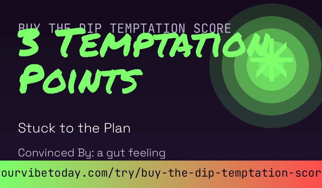 Buy the Dip Temptation Score card preview