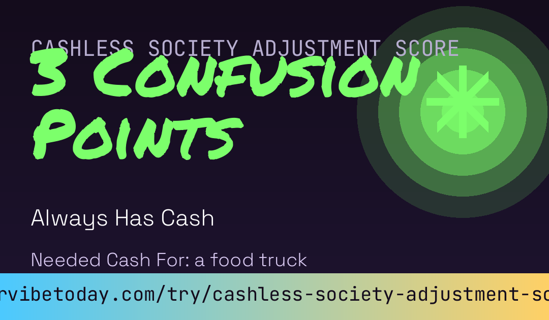Cashless Society Adjustment Score card preview