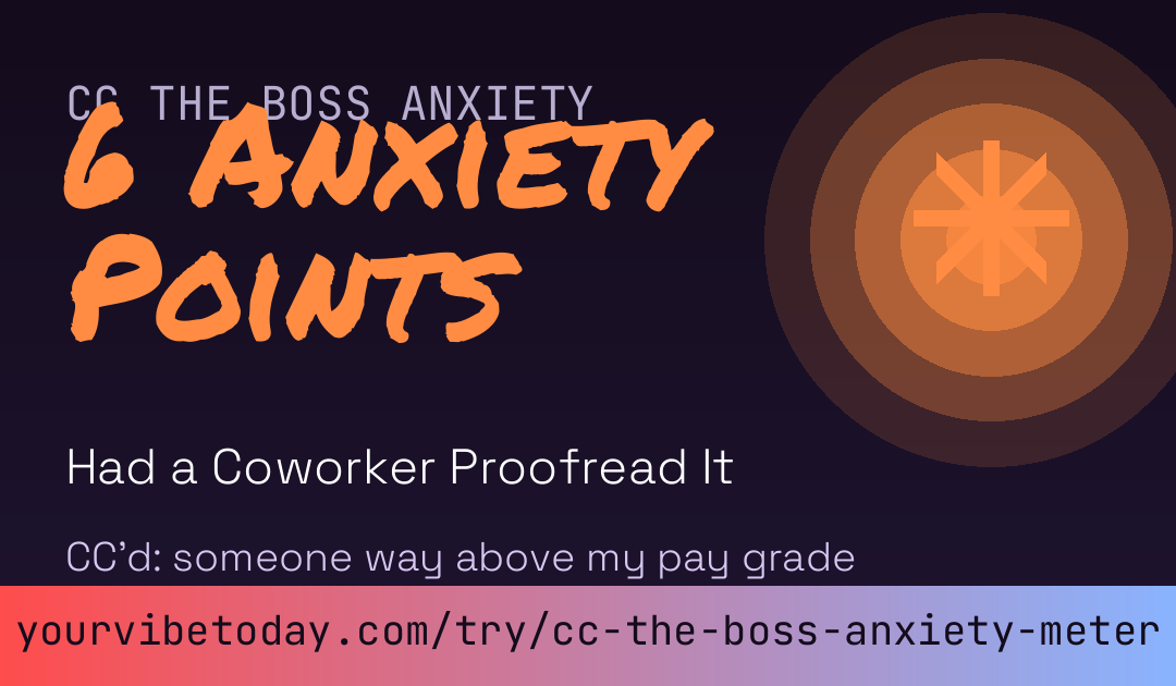 CC the Boss Anxiety Meter card