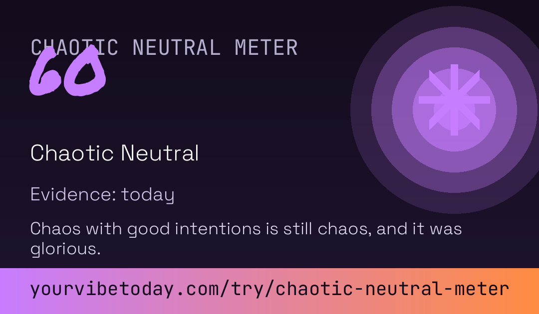 Chaotic Neutral Meter card preview