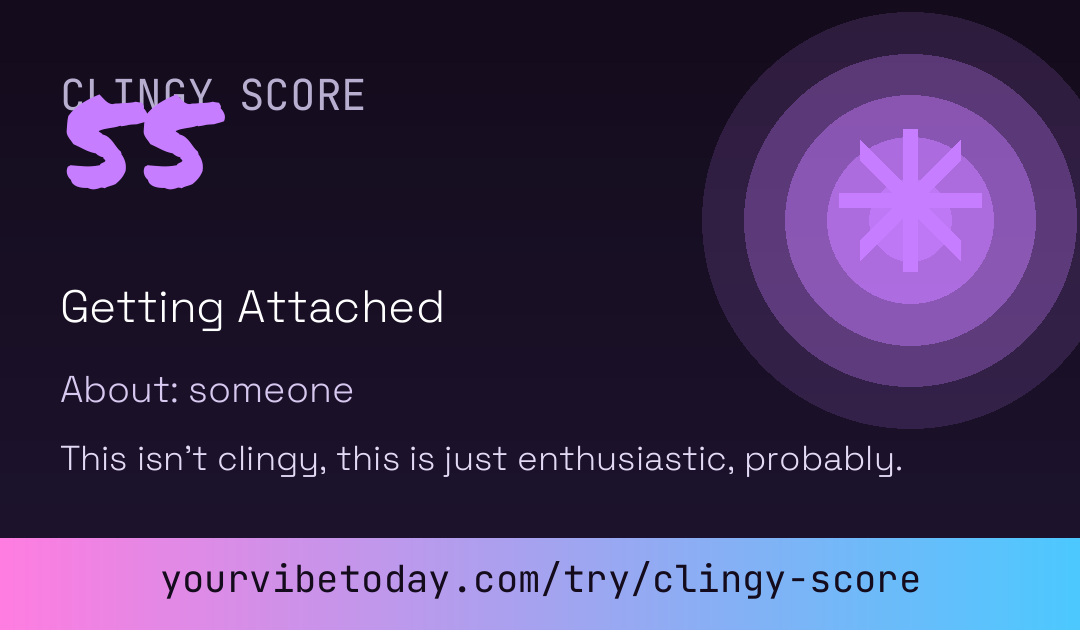 Clingy Score card