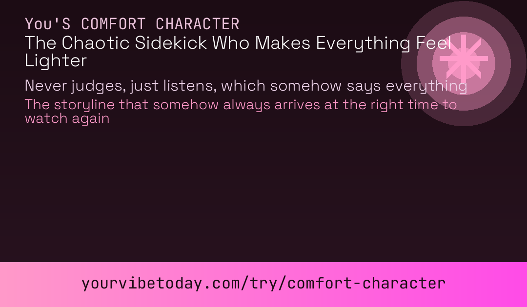 Comfort character card