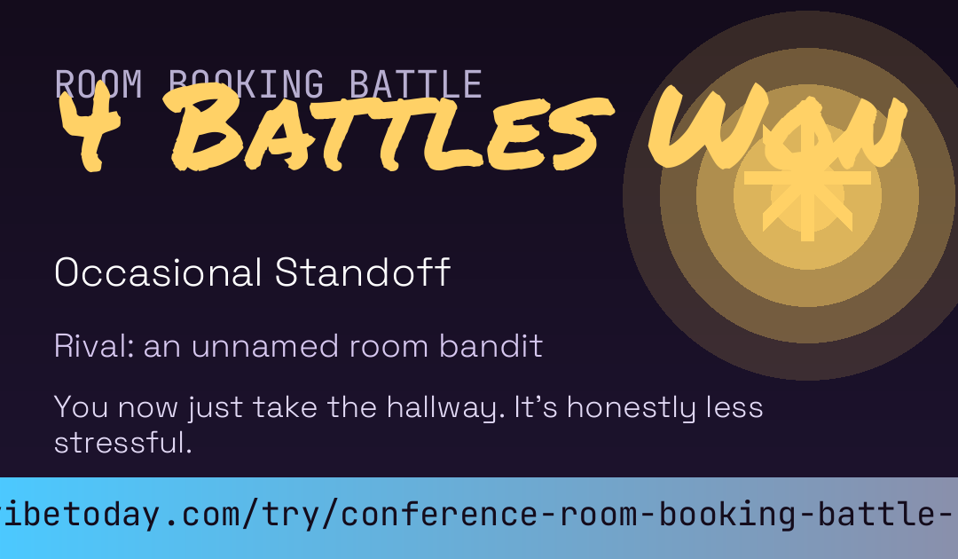 Conference Room Booking Battle Score card preview