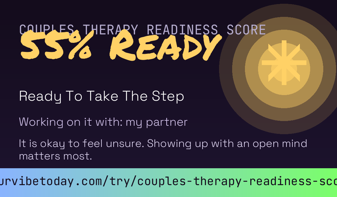 Couples Therapy Readiness Score card preview