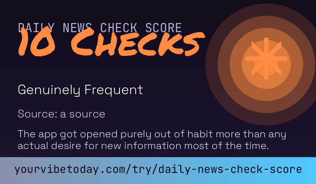 Daily News Check Score card