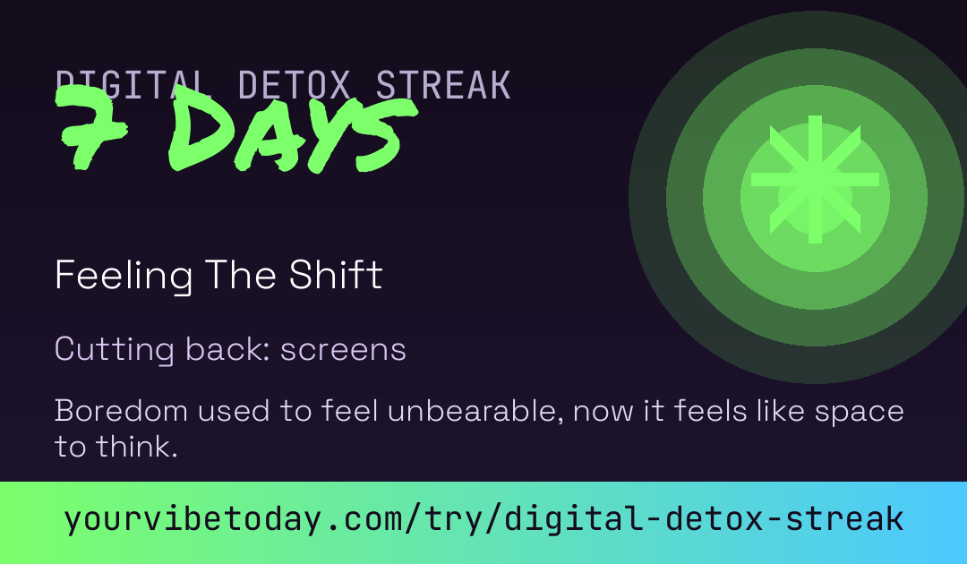 Digital Detox Streak card preview