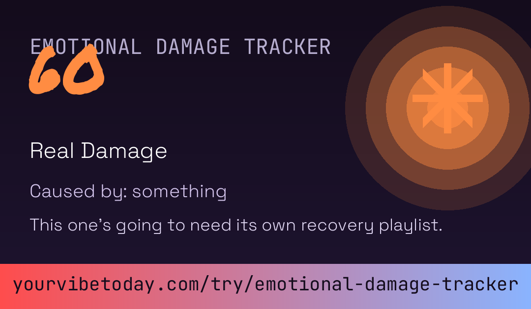 Emotional Damage Tracker card preview