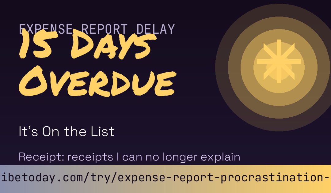 Expense Report Procrastination Score card preview