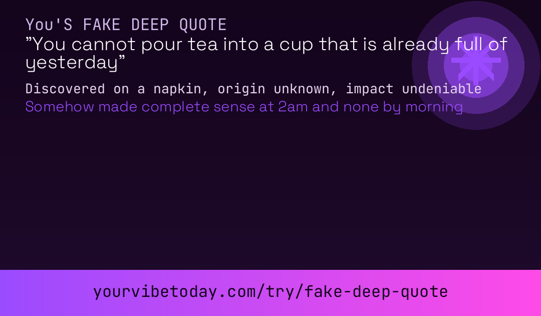 Fake deep quote card