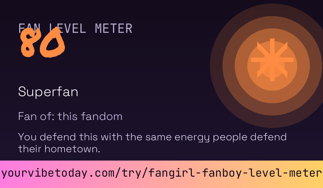 Fangirl/Fanboy Level Meter card preview