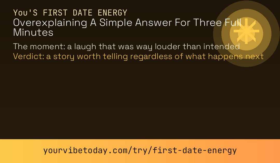 First date energy card