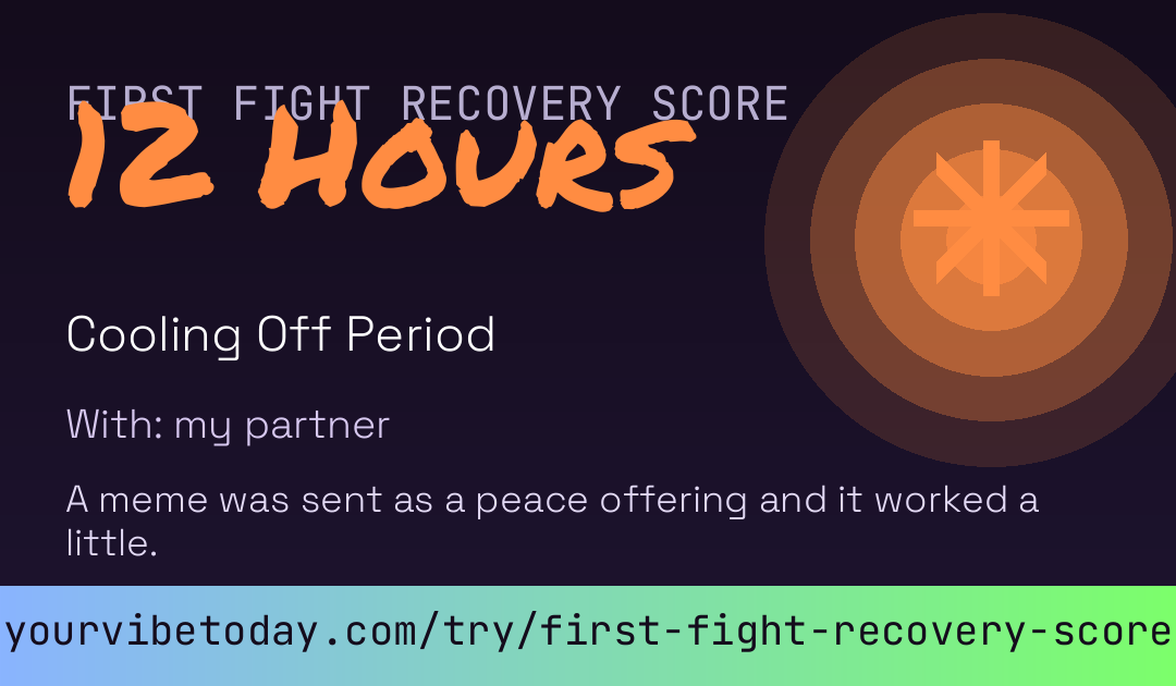 First Fight Recovery Score card preview