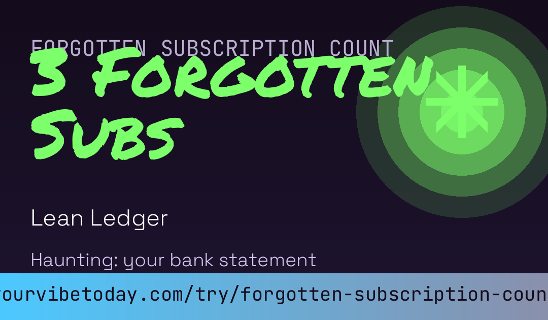 Forgotten Subscription Count card preview