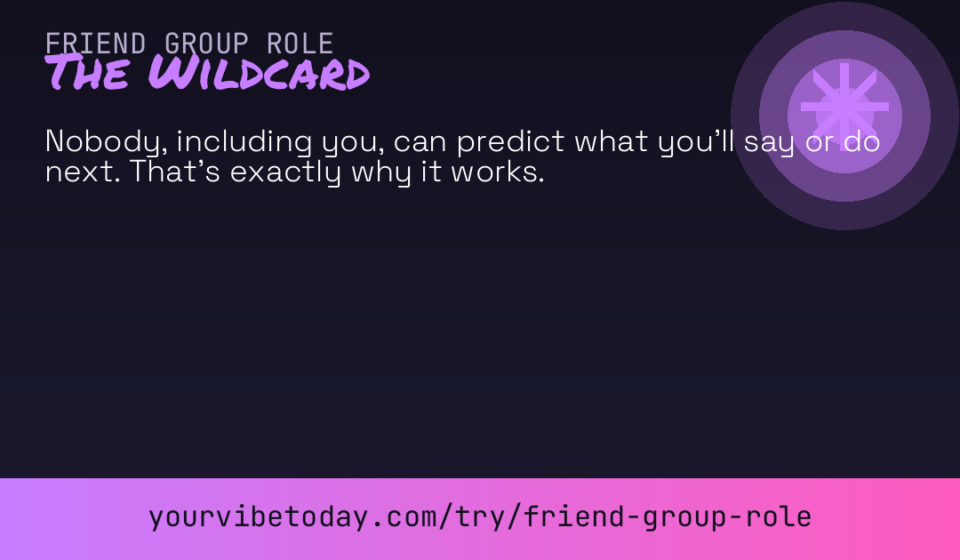 Friend group role card