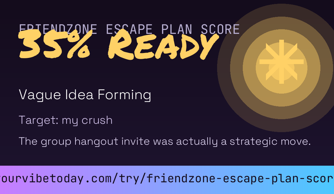 Friendzone Escape Plan Score card preview