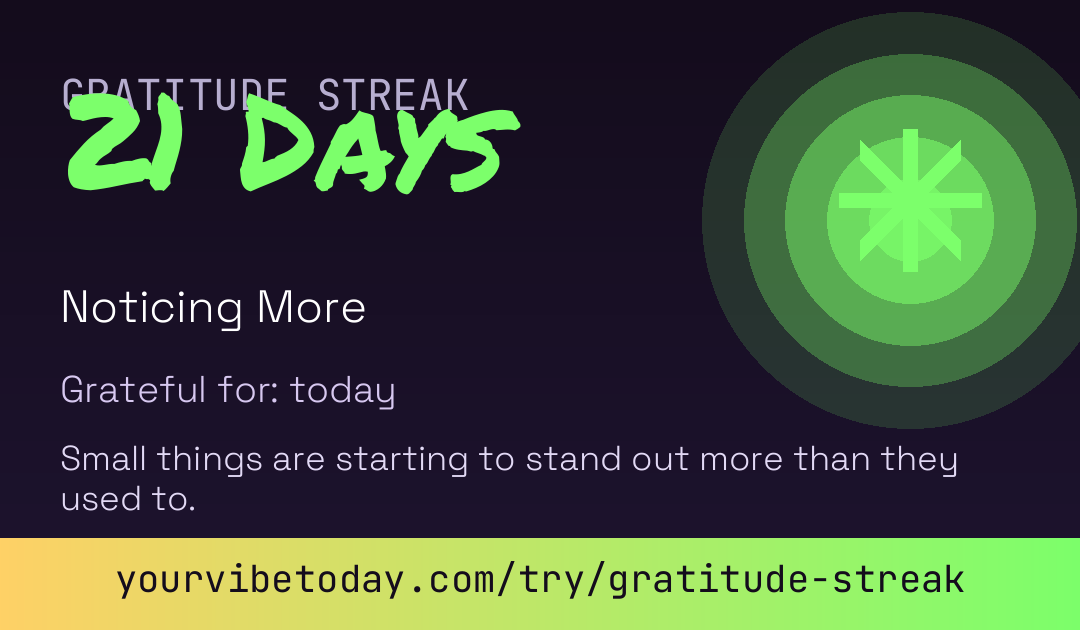 Gratitude Streak card preview