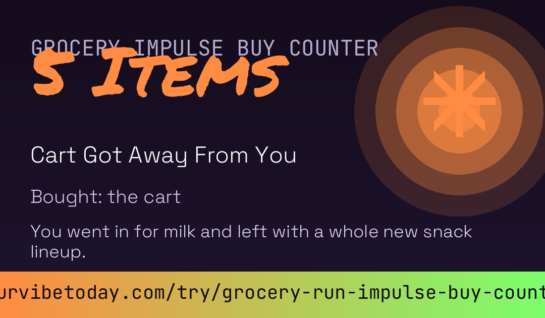 Grocery Run Impulse Buy Counter card preview
