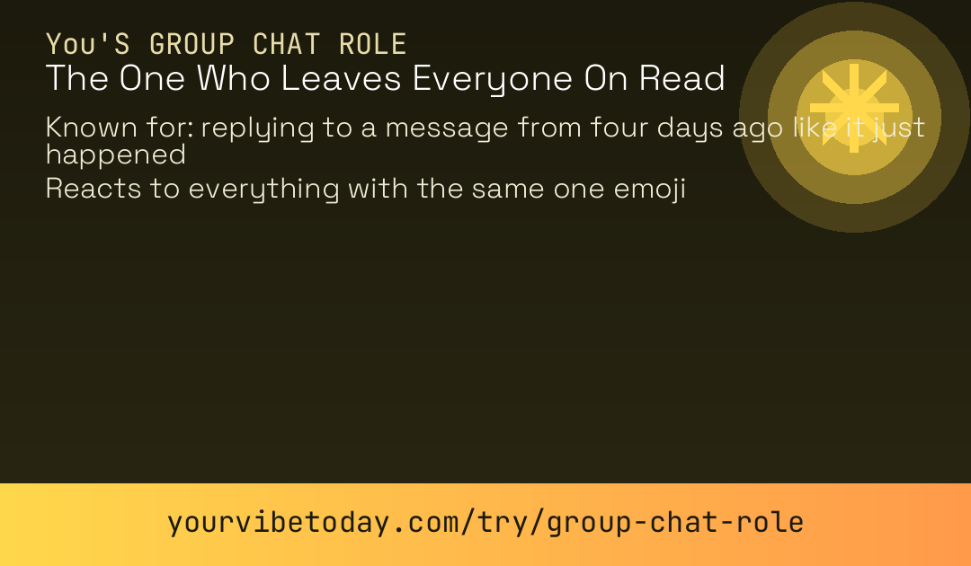 Group chat role card