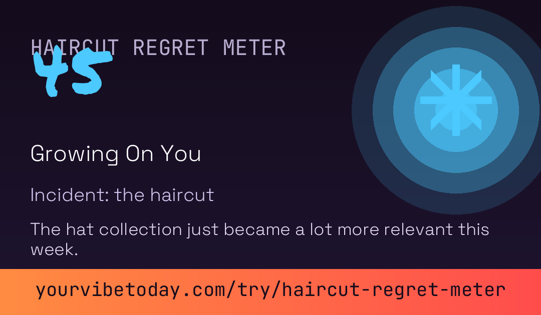 Haircut Regret Meter card preview