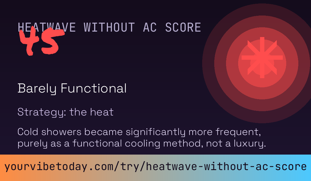 Heatwave Without AC Score card