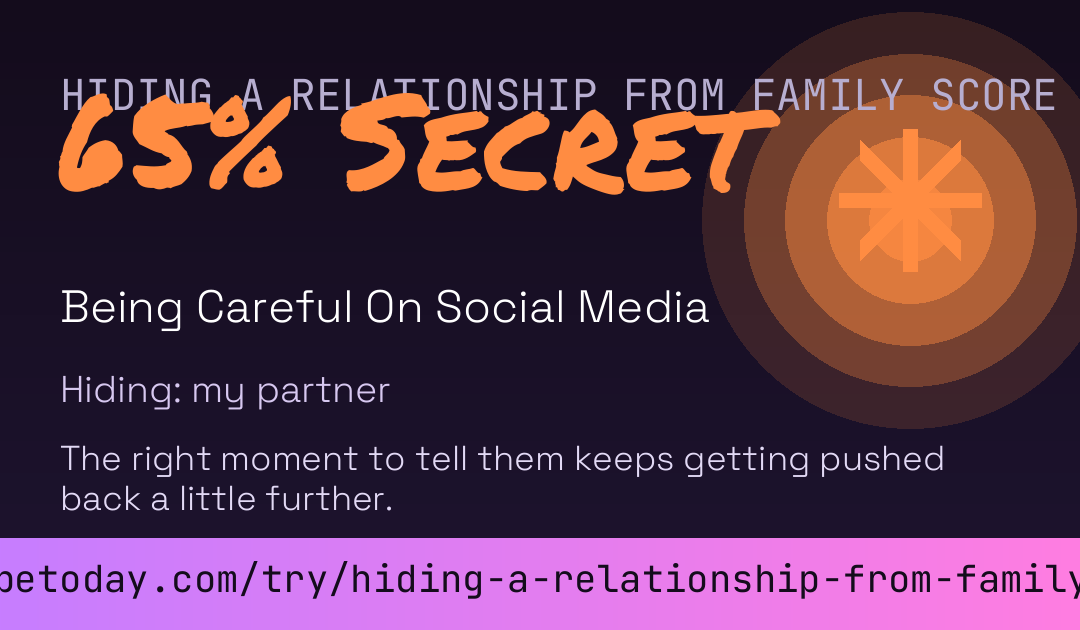 Hiding A Relationship From Family Score card
