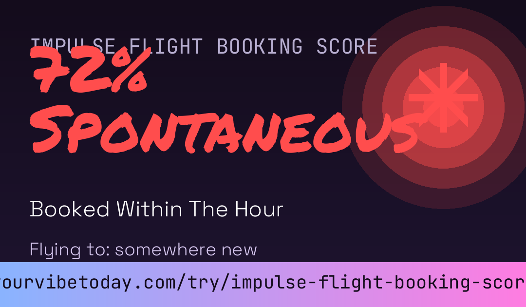 Impulse Flight Booking Score card preview