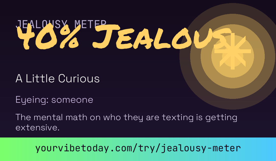 Jealousy Meter card preview