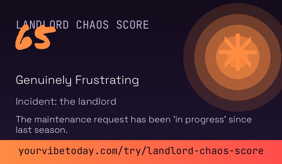 Landlord Chaos Score card preview