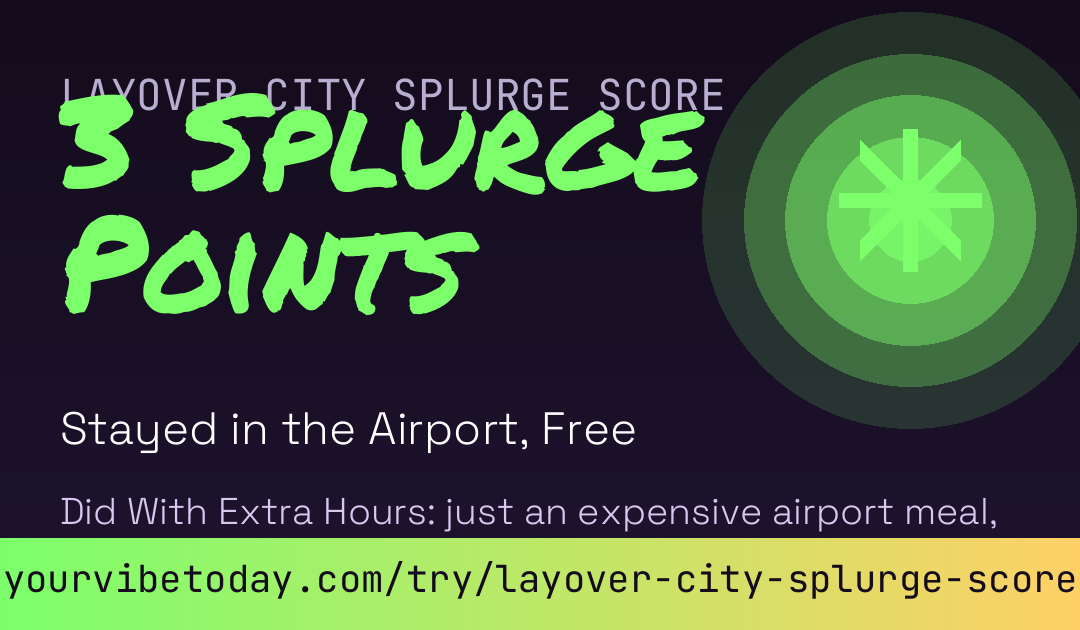 Layover City Splurge Score card preview
