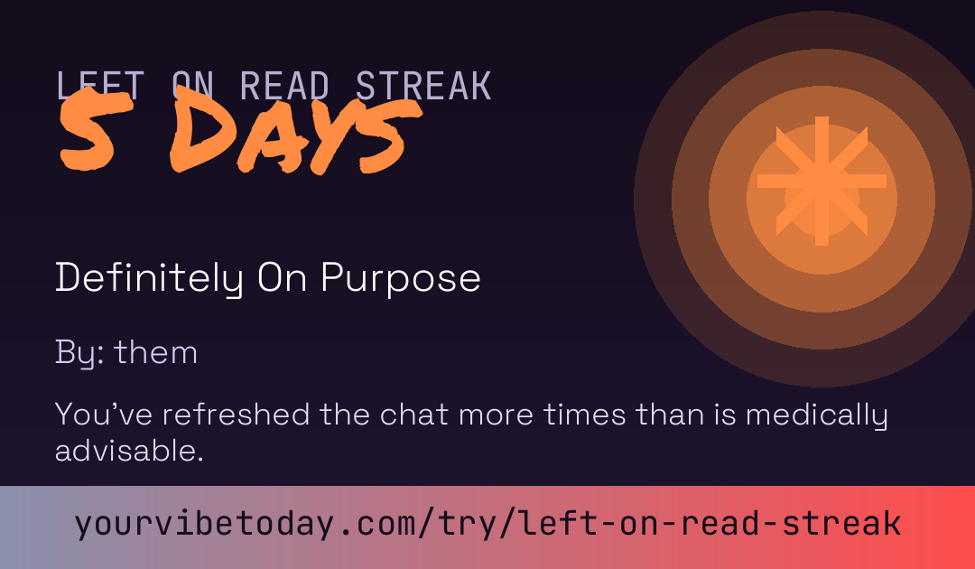 Left On Read Streak card preview