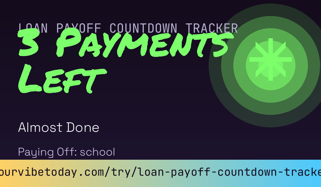 Loan Payoff Countdown Tracker card preview