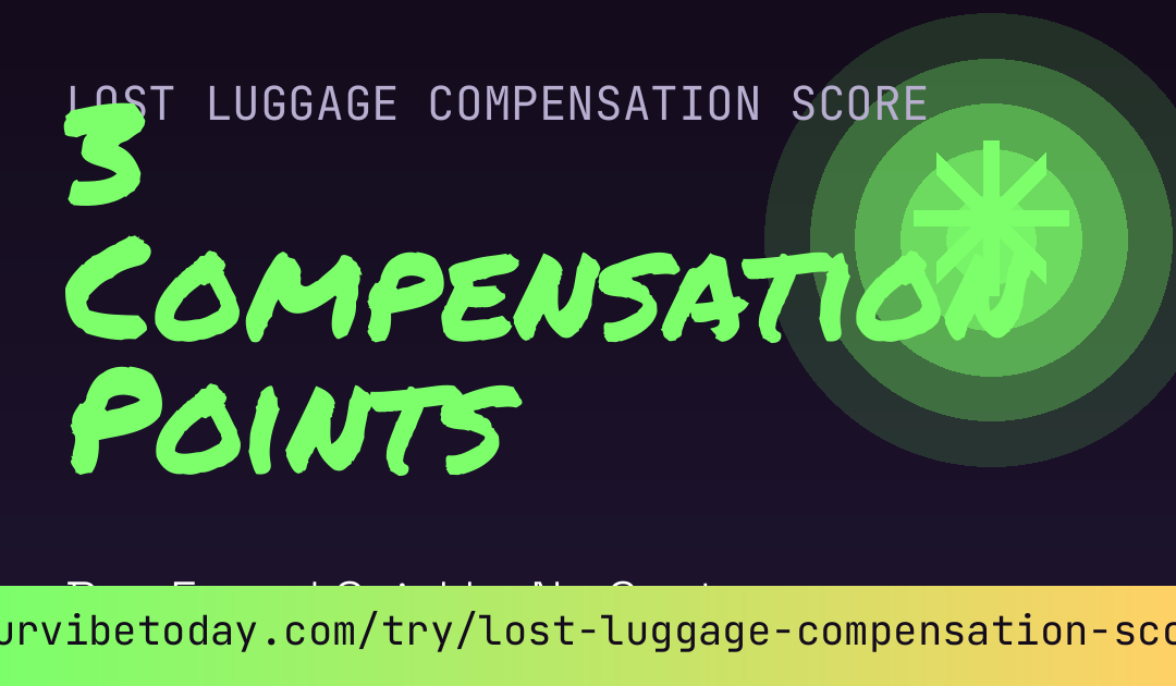 Lost Luggage Compensation Score card preview