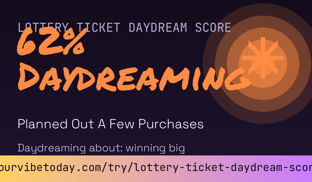 Lottery Ticket Daydream Score card preview