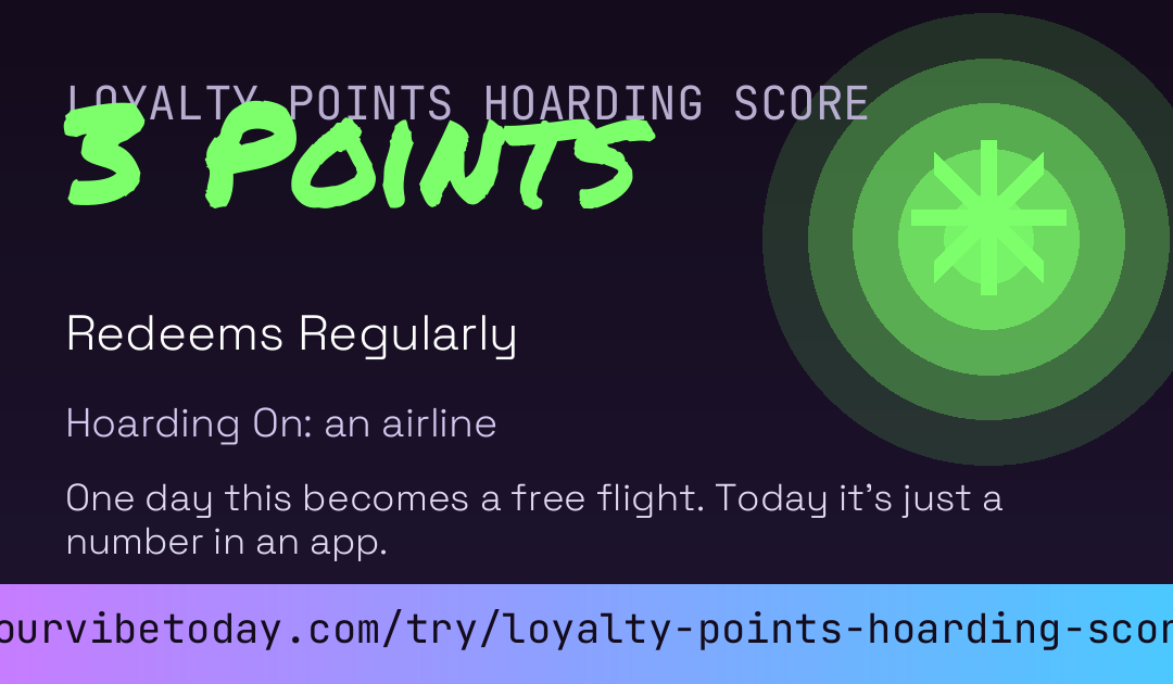 Loyalty Points Hoarding Score card preview