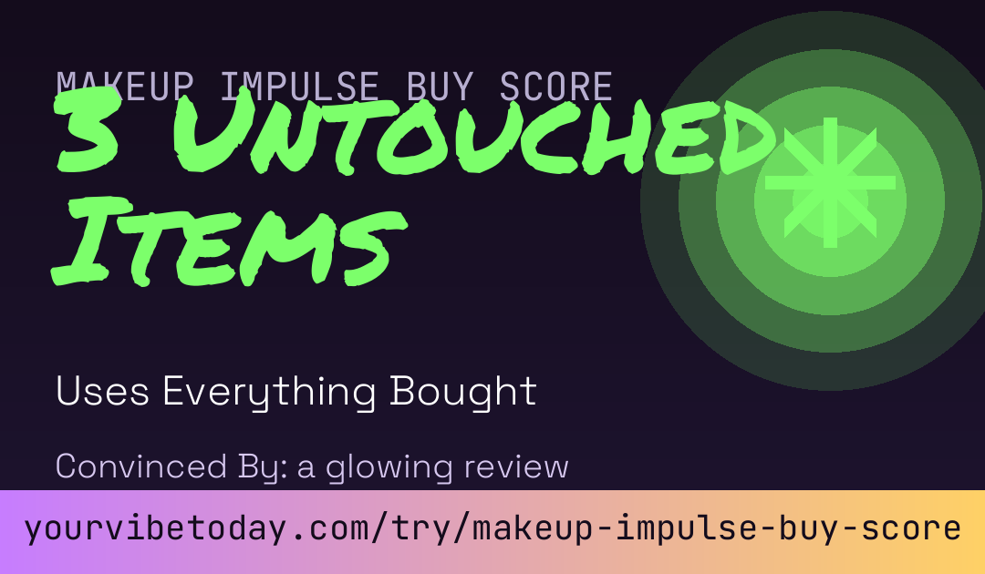 Makeup Impulse Buy Score card