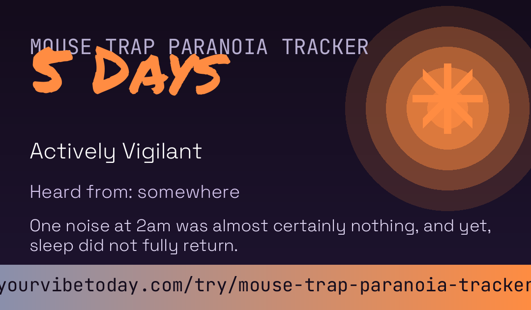 Mouse Trap Paranoia Tracker card preview