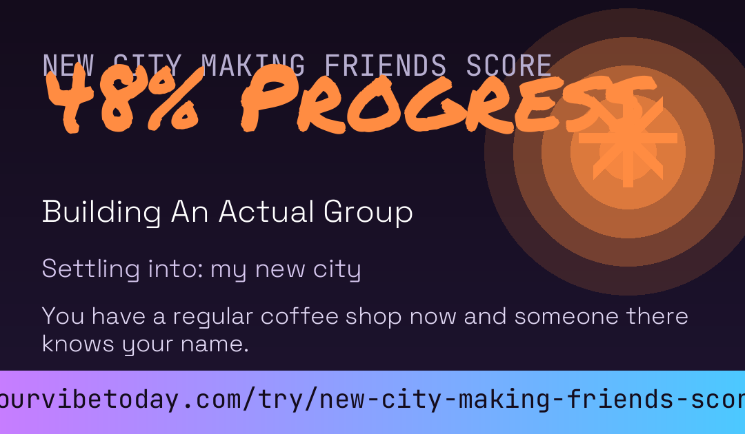 New City Making Friends Score card preview