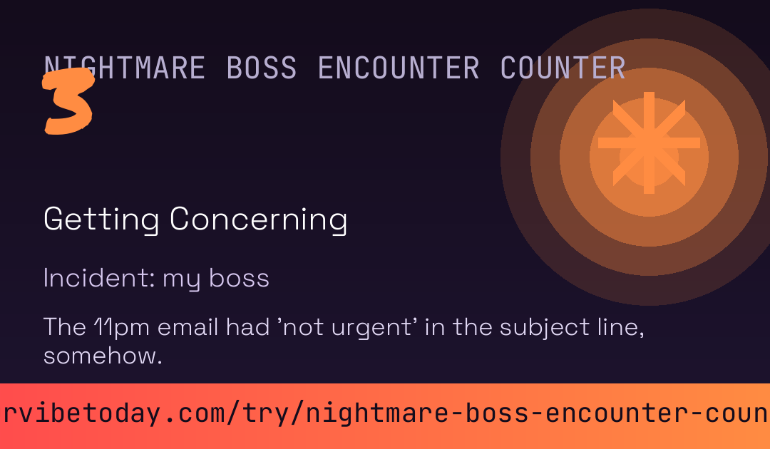 Nightmare Boss Encounter Counter card preview