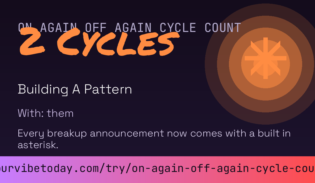 On Again Off Again Cycle Count card preview